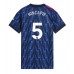 Arsenal Piero Hincapie #5 Bortedrakt Dame 2025-26 Korte ermer